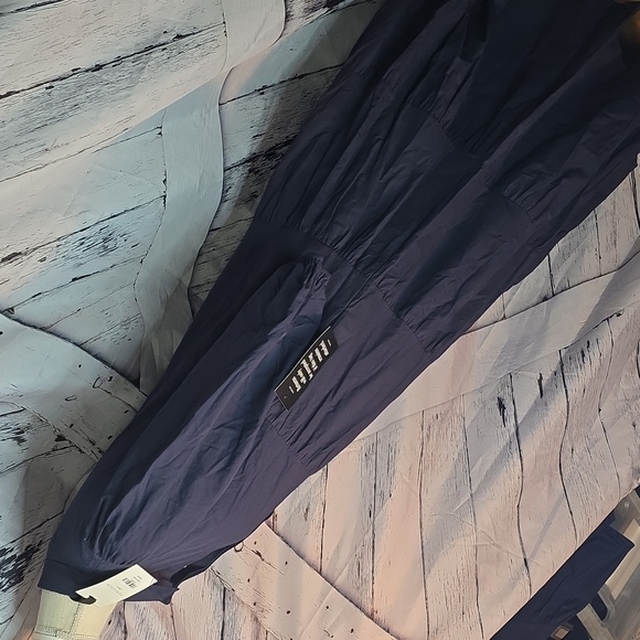 Pomander Place Navy Mable Midi Dress In Medium - Picture 9 of 12